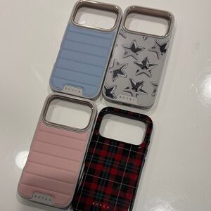 Set of 4 iPhone 17 pro cases
